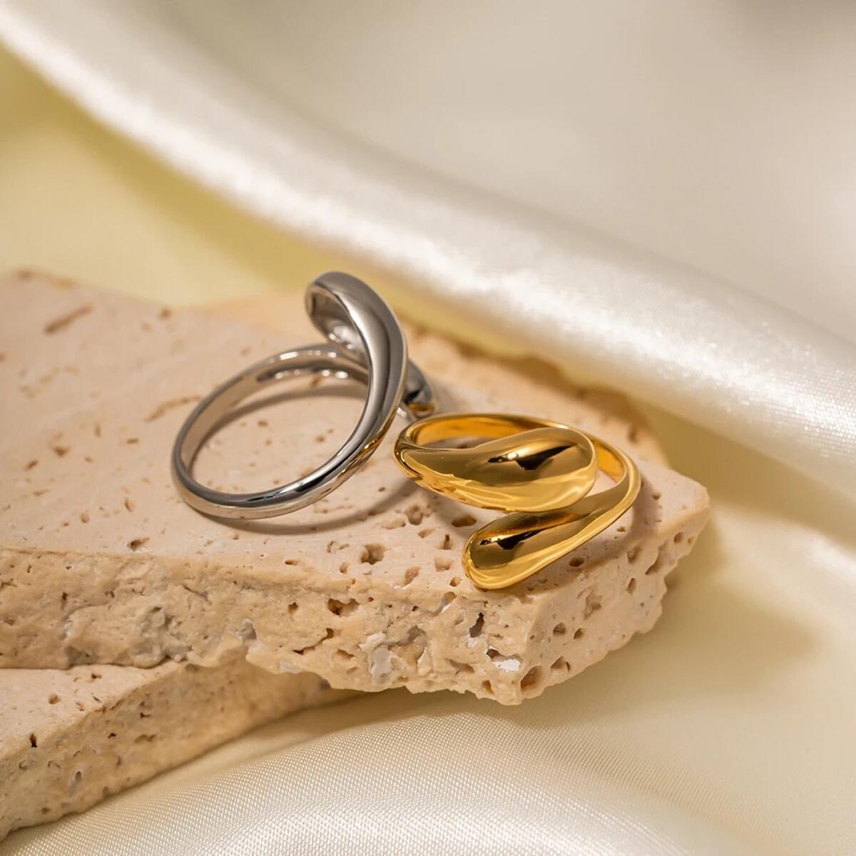 Sea Drops Ring Gold Silber R6226D