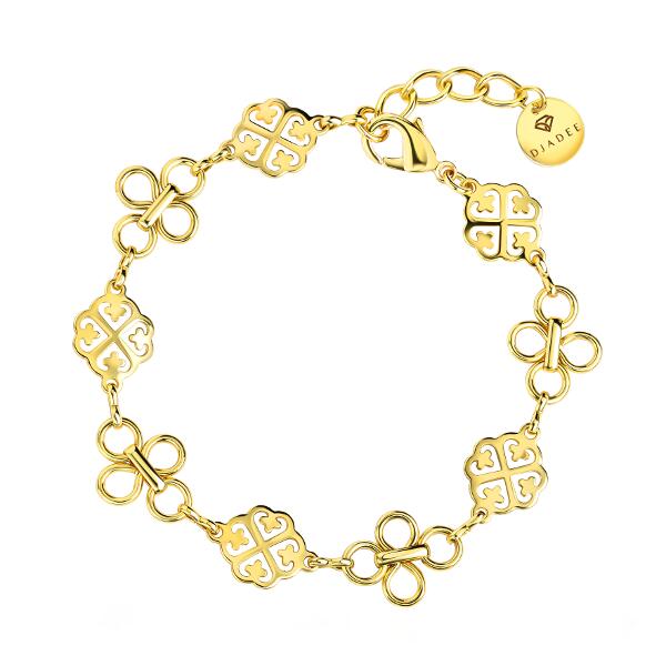 Gleamy Flowers Armband Gold B6165D