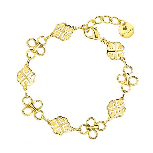 Gleamy Flowers Armband Gold B6165D