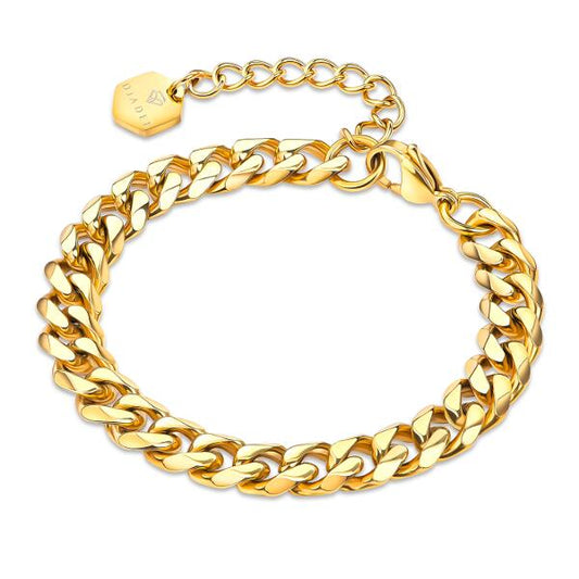 Cuban Armband Gold B3352D