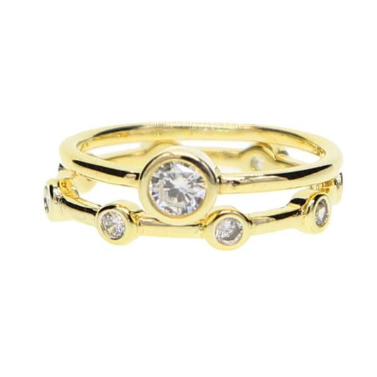 Double Beauty Ring Gold R5579D