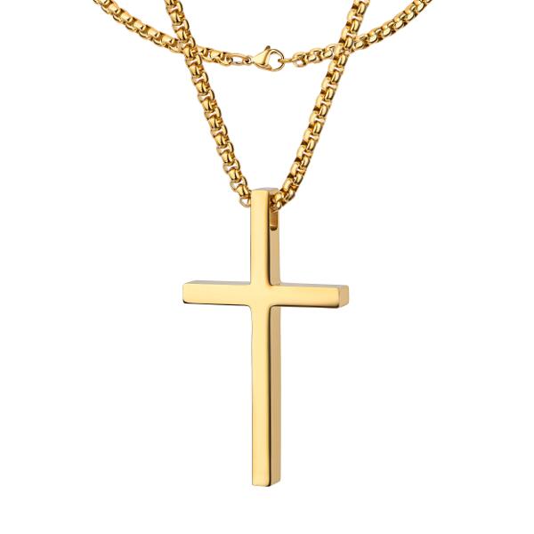 Cuide Cross Kette Gold K5613D