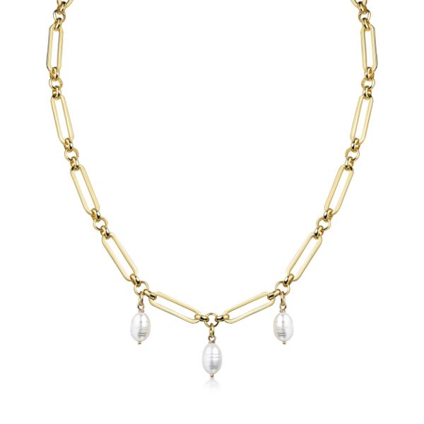 Pearl Trio Kette Gold K6238D