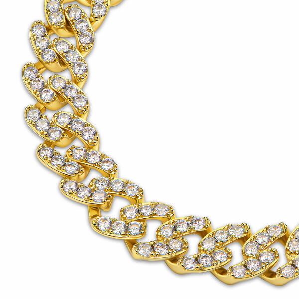 Diamonds Zirkonia Armband Gold B3374D