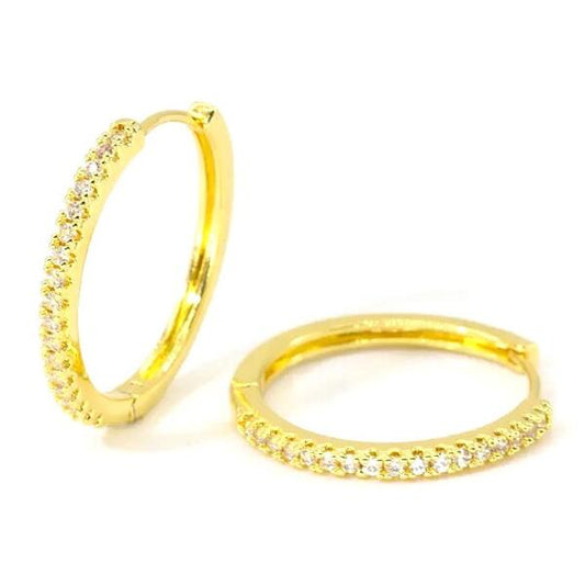 Ohrringe Luxe Pave Gold O6176D