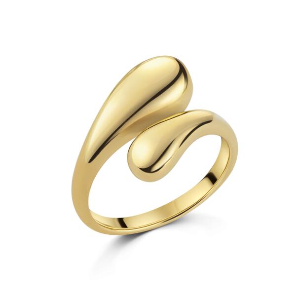 Sea Wave Ring Gold R6226D