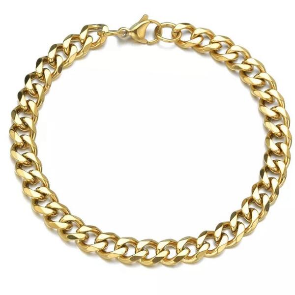 Cuban Link Armband Gold  B3326D