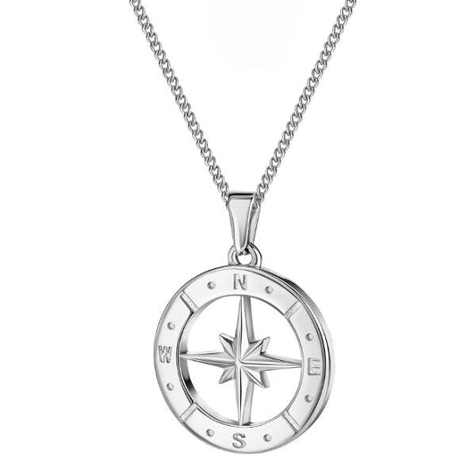 Star Compass Kette Silber K6142D