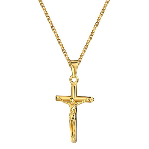 Safety Cross Kette Gold K6131D