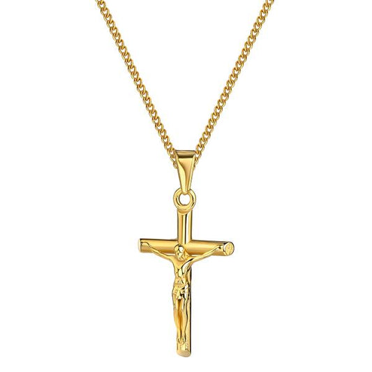 Safety Cross Kette Gold K6131D