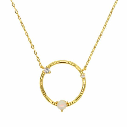 Shining Circle Anhängerkette Gold K5571D