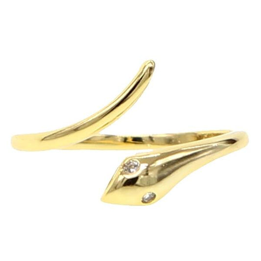 Snake Zirkonia Ring Gold R6011D