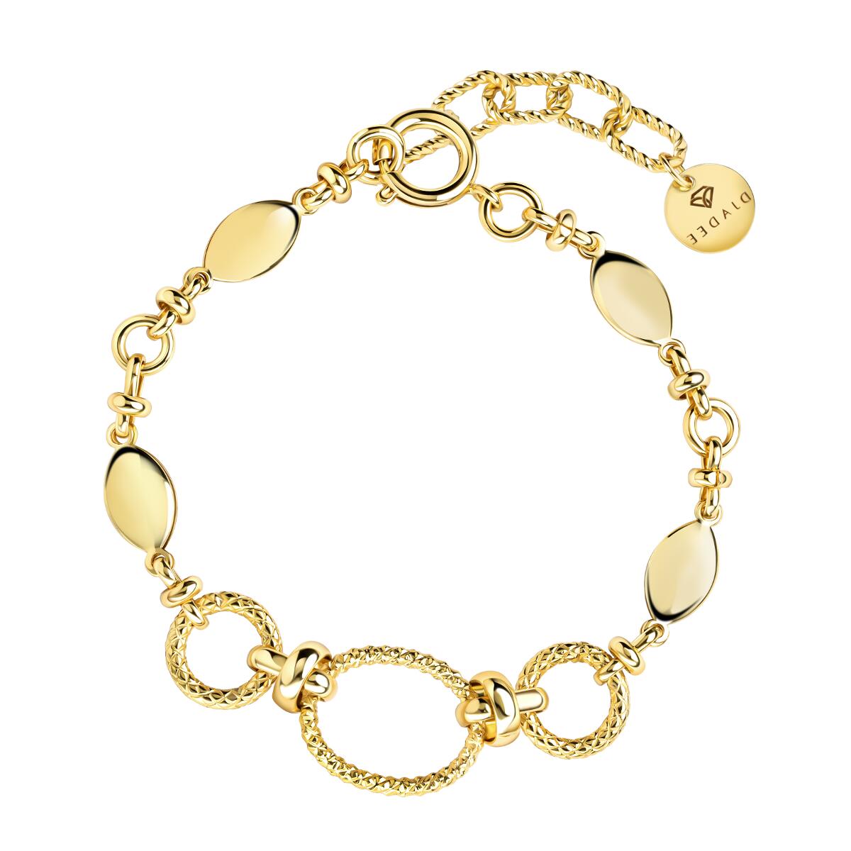 Glimmer Circles Armband Gold B6168D