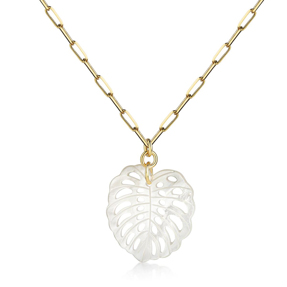 Monstera Leaf Kette Gold K6248D