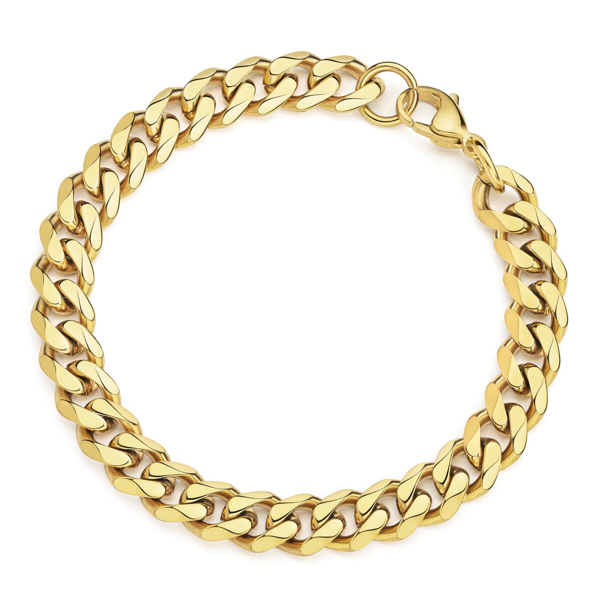 Cuban Link Armband Gold  B3326D