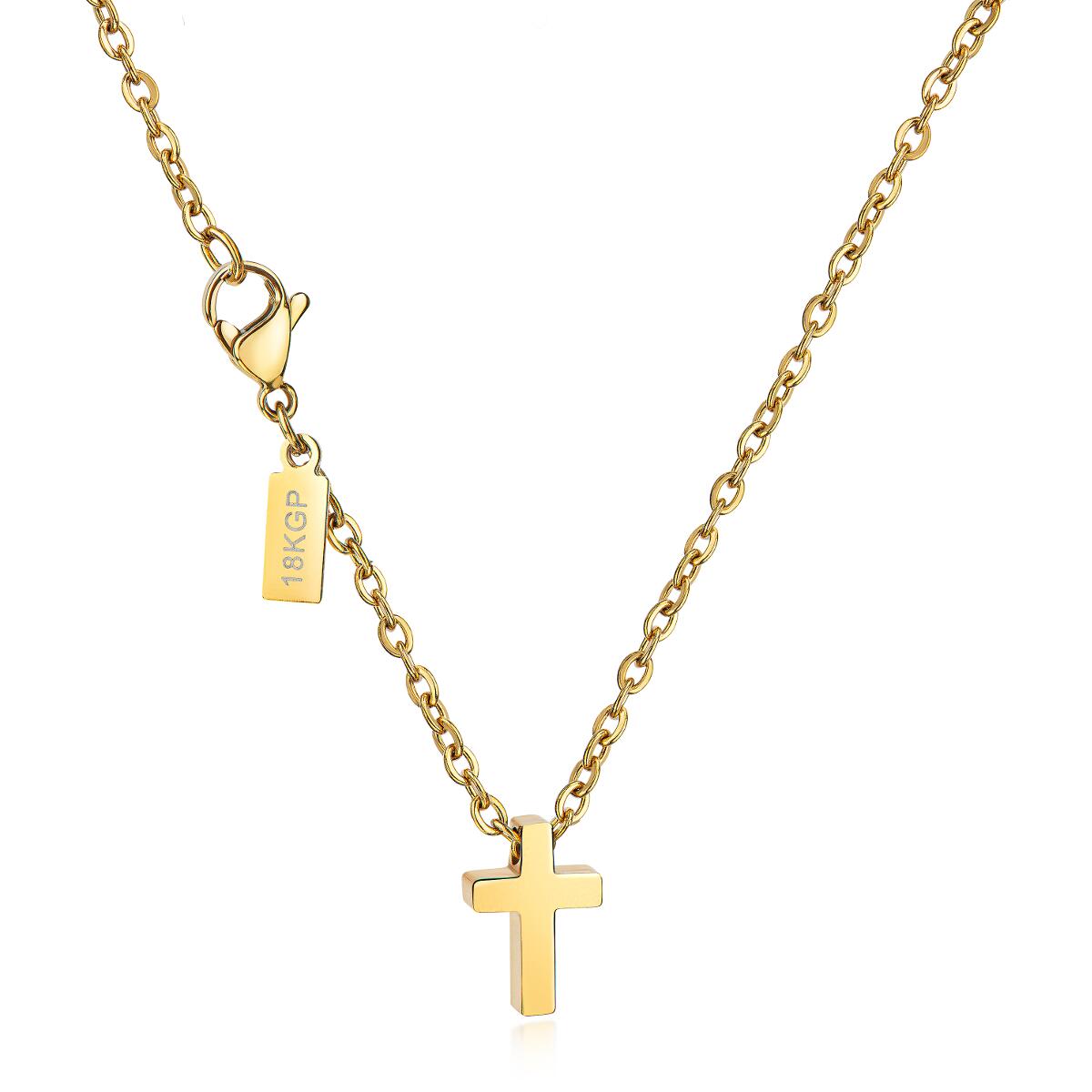 Cross Mini Kette Gold K5624D