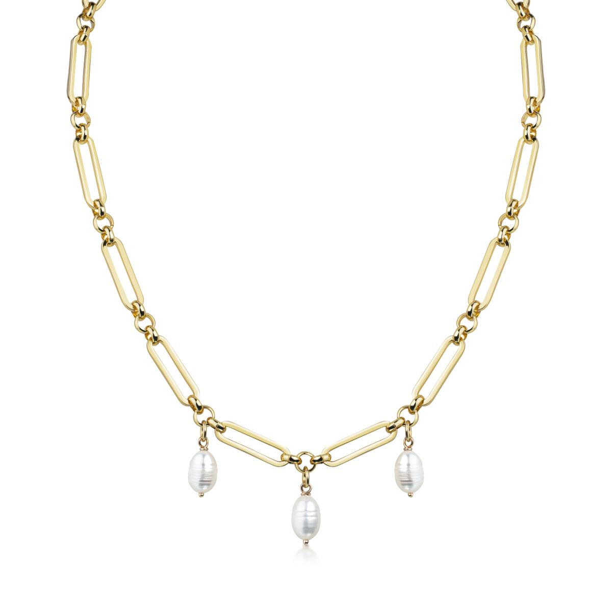 Pearl Trio Kette Gold K6238D