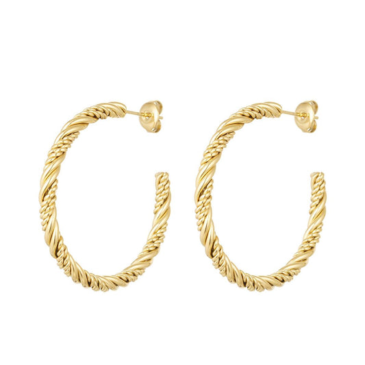 Twisted Hoops Large O6309D