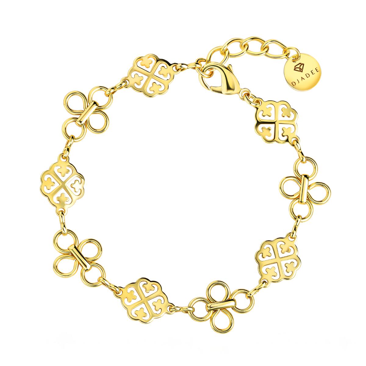 Gleamy Flowers Armband Gold B6165D