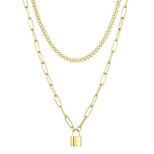 Secret Lock Halskette Gold K5603D