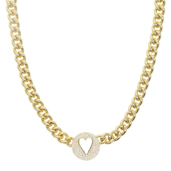 DJADEE  NECKLACE "Heart" 750er GOLD 18K plated K5513D