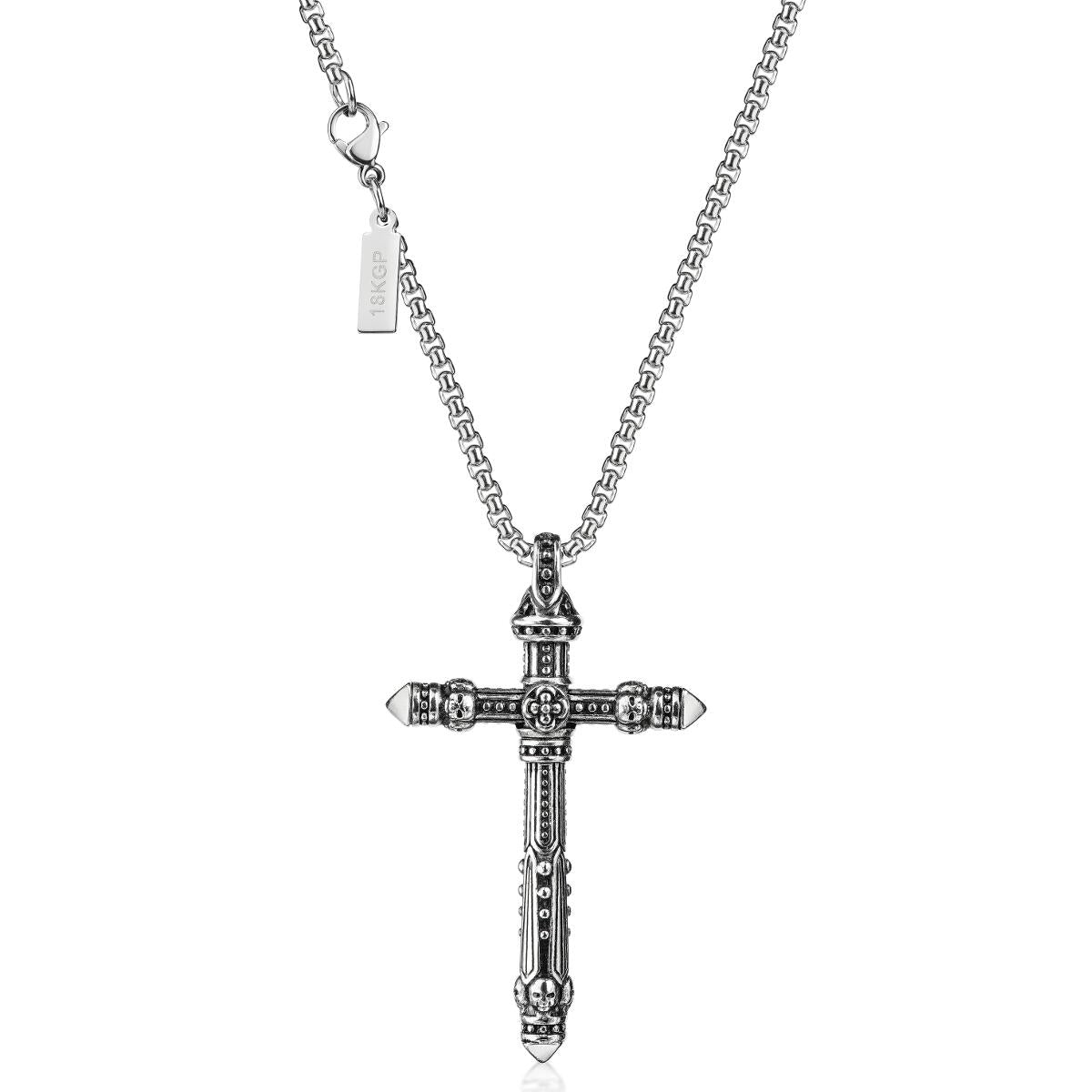 Hero Cross Kette Silber K3386D