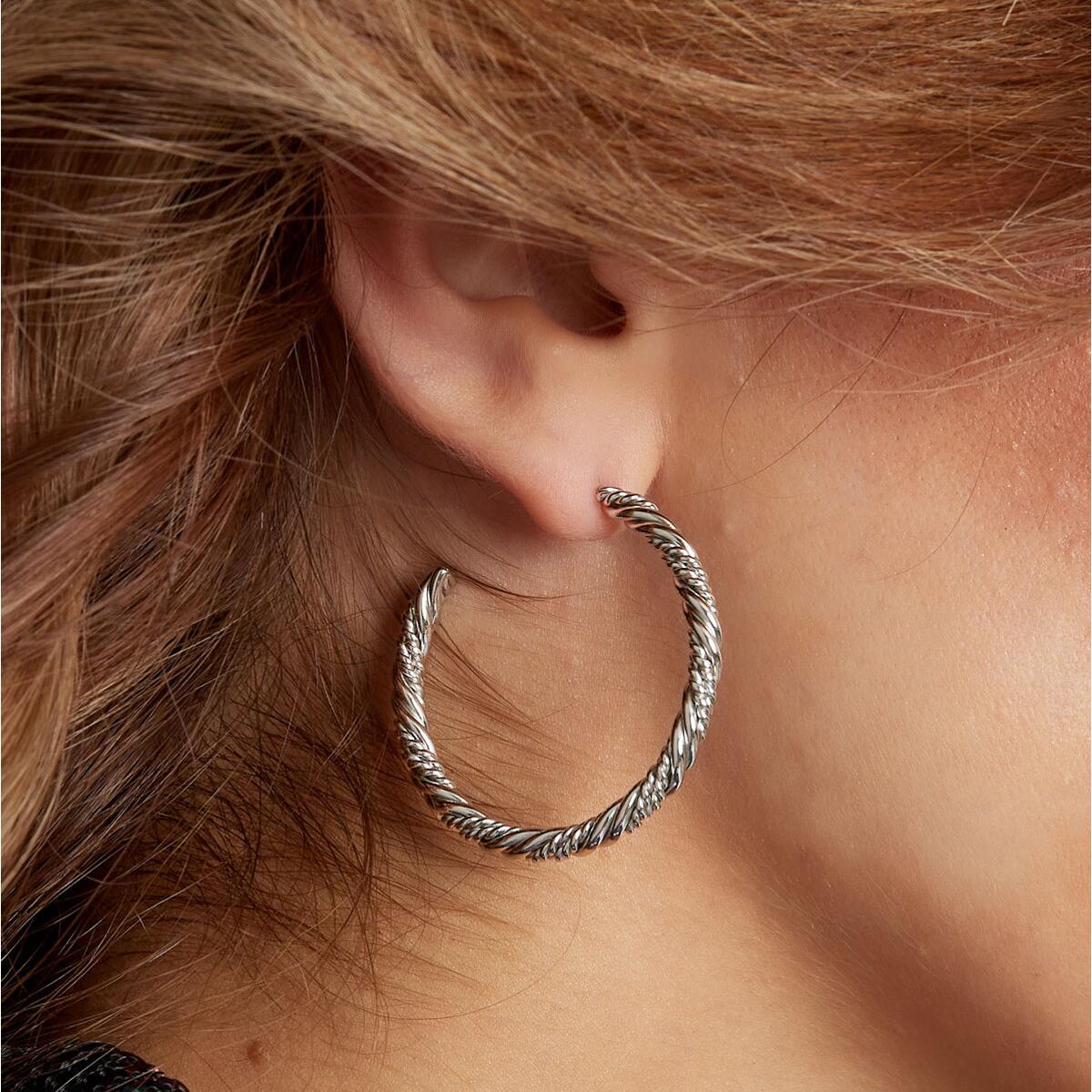 Twisted Hoops Large O6309D