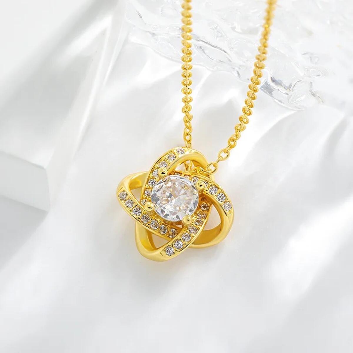 Flower Kette Gold Silber K6271D