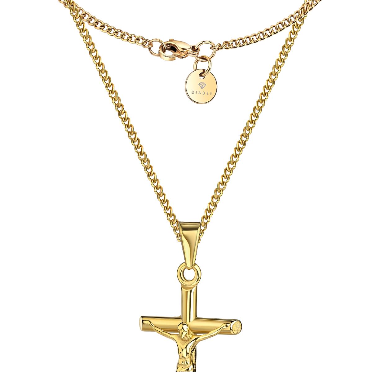 Safety Cross Kette Gold K6131D