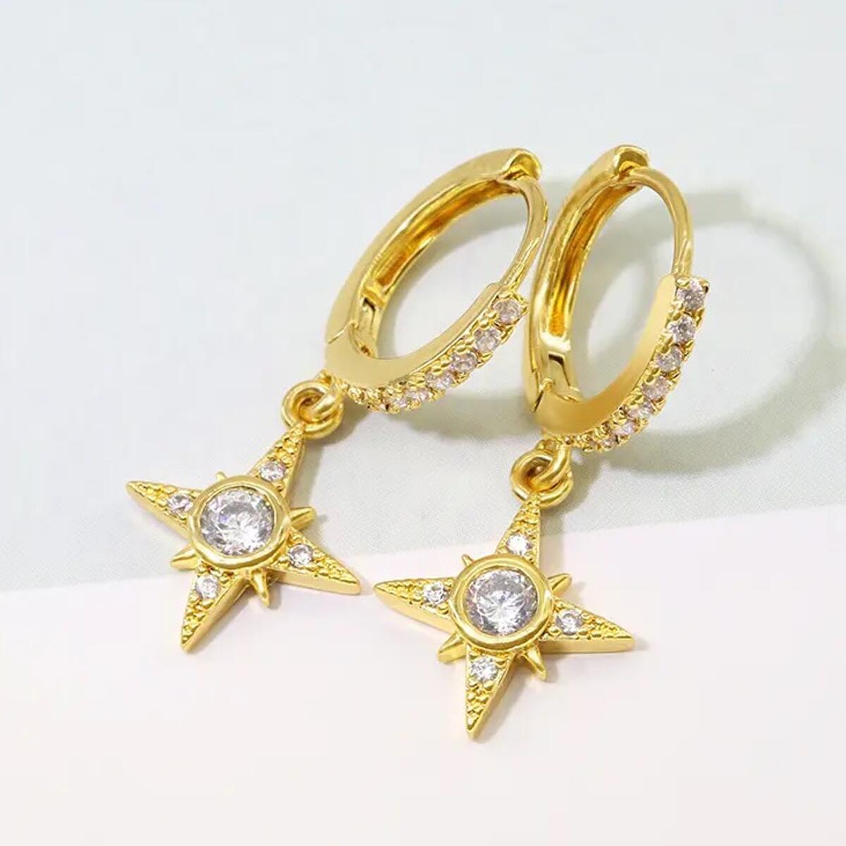 Diamond Star Ohrringe Gold O6172D