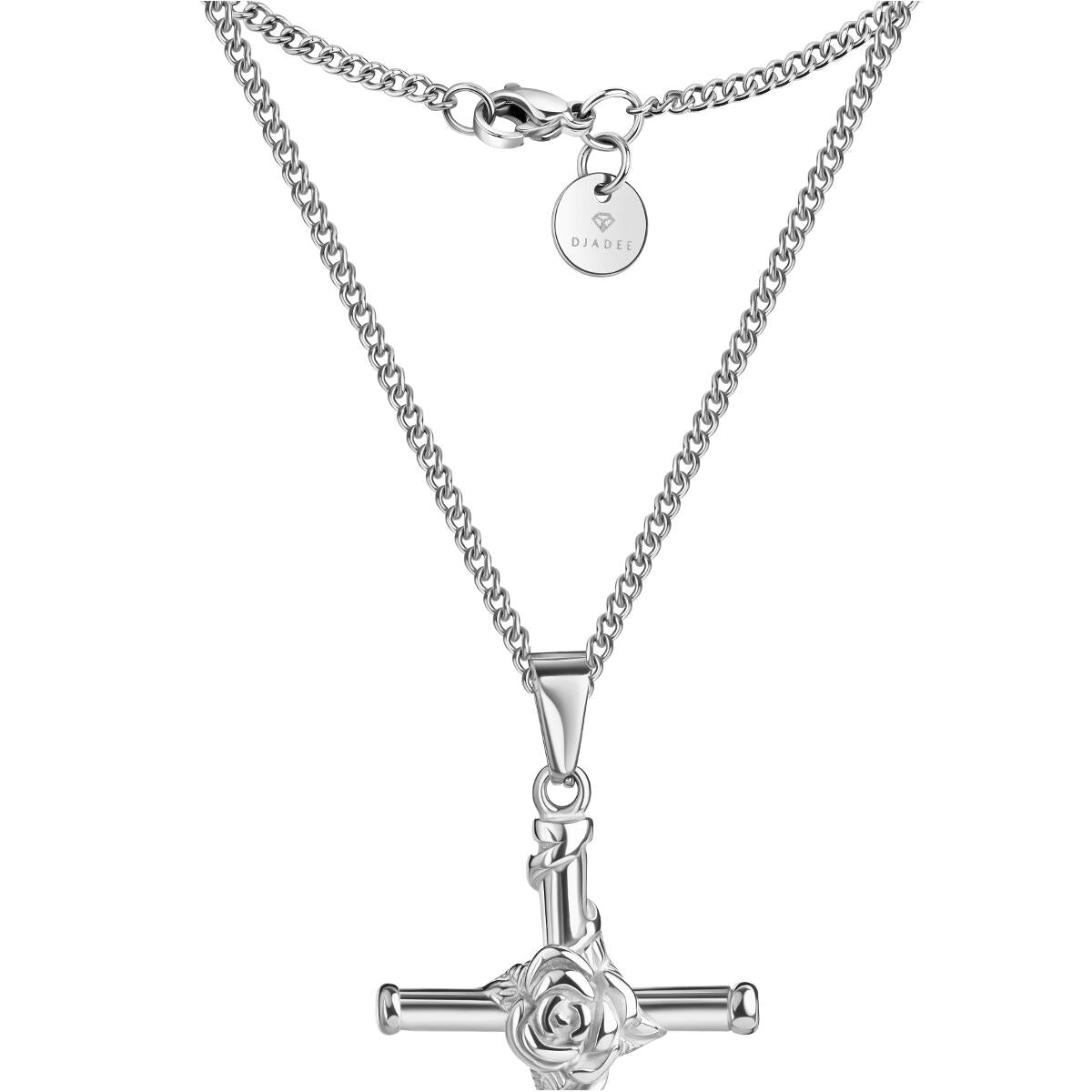 Kette Flower Cross Silber K6143D