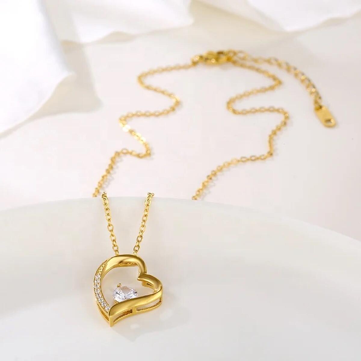 Heart Kette Gold K6270D