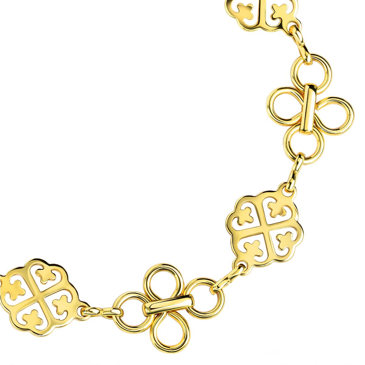 Gleamy Flowers Armband Gold B6165D