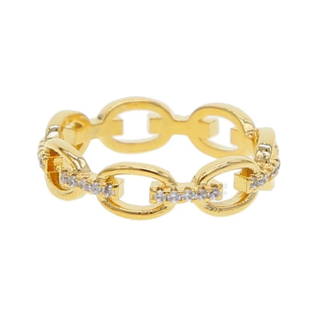 Shiny Zirkonia Ring Gold R5600D