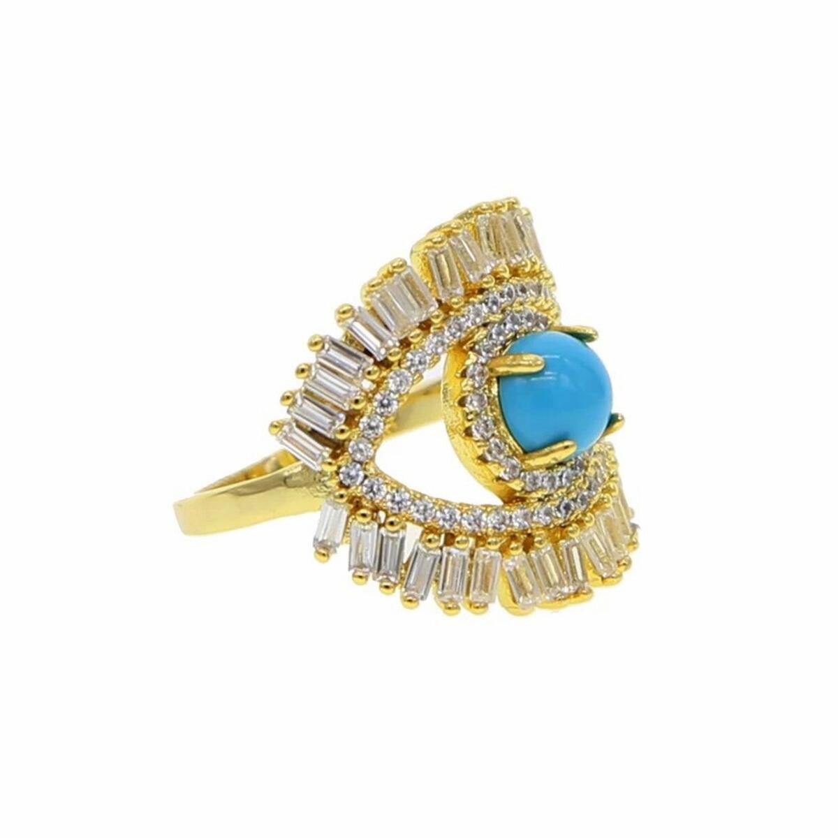 Blue Eye Ring Gold R6094D