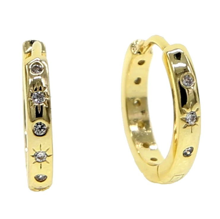 DJADEE Earrings "Shining Star" 18K Gold plated O5596D