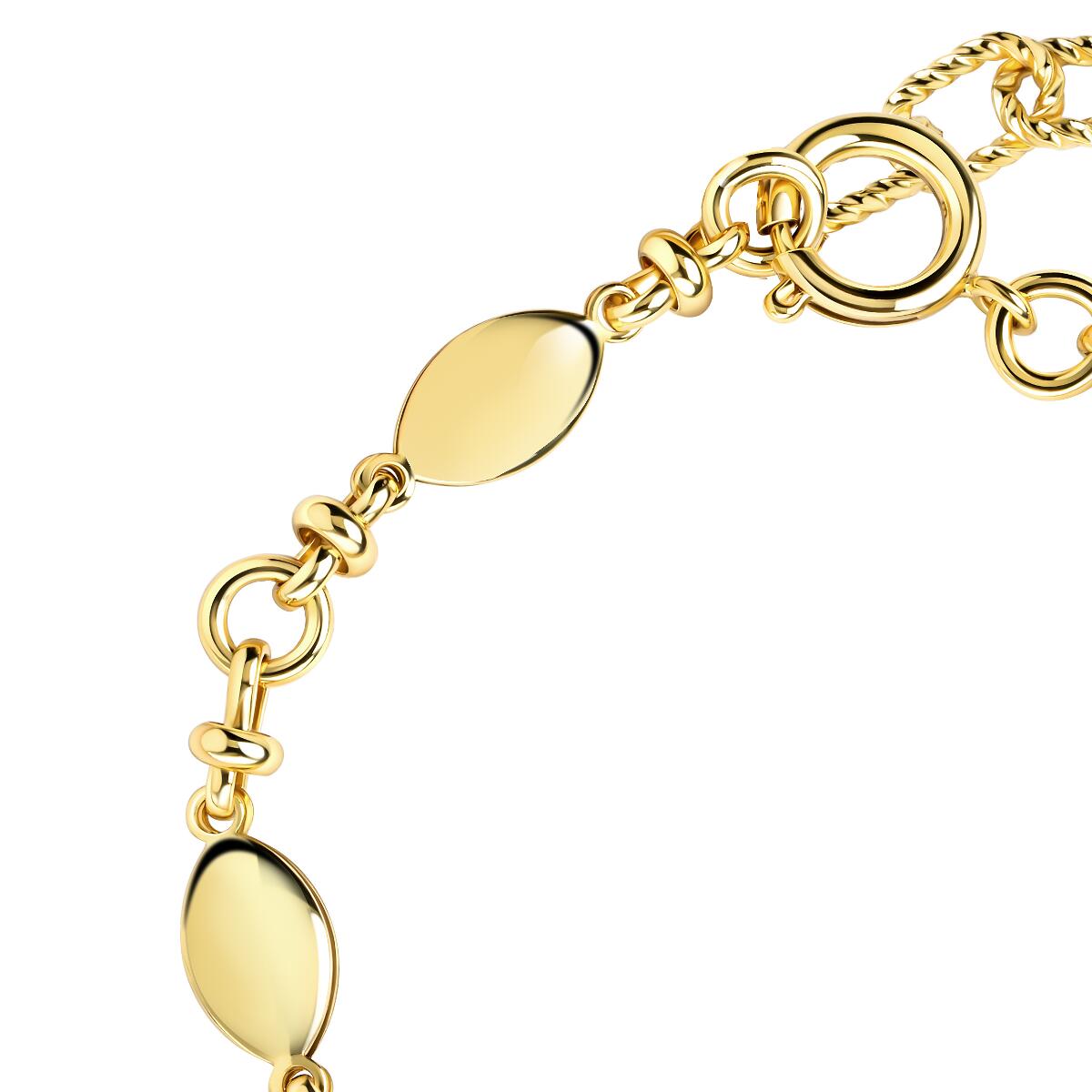 Glimmer Circles Armband Gold B6168D