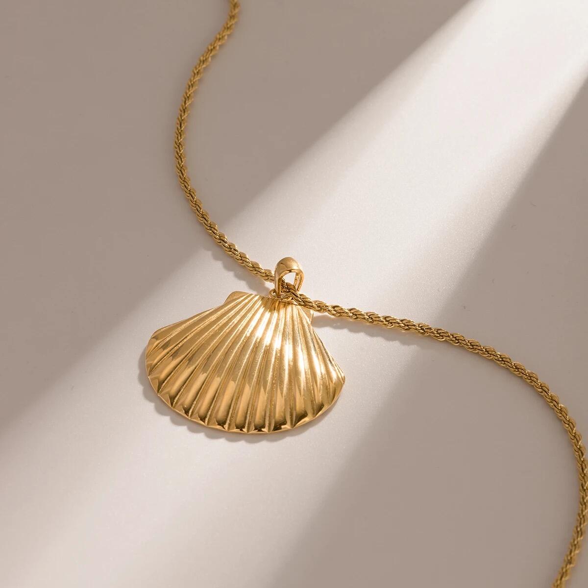 Sea Shell Kette gold silber K6286D