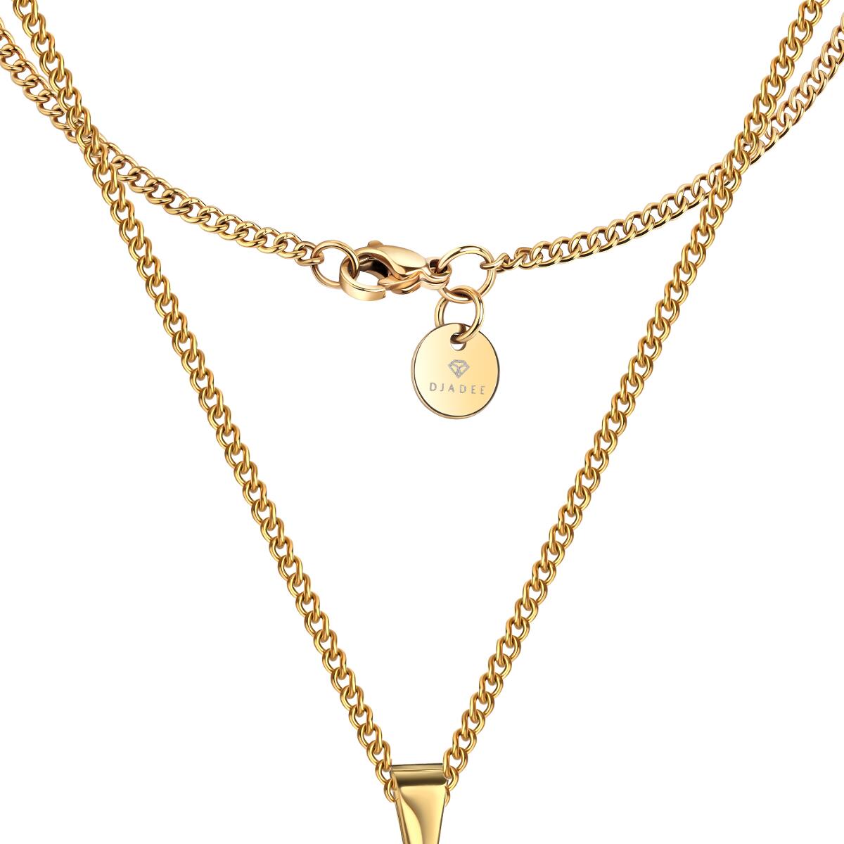 Flower Cross Kette Gold K6128D