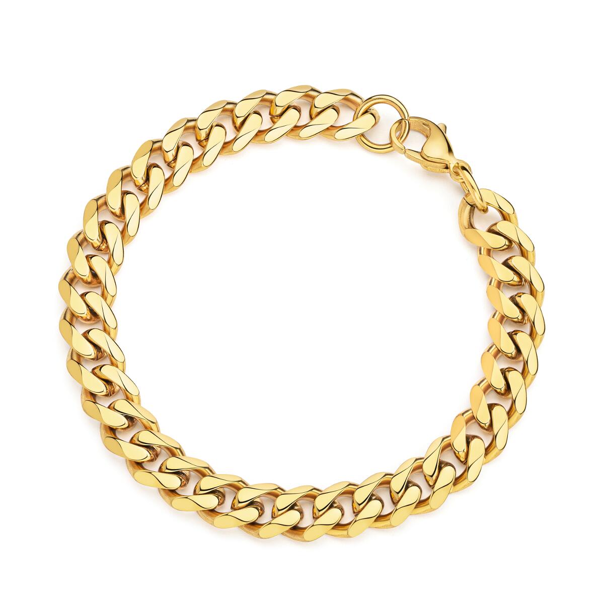 Cuban Link Armband Gold  B3326D