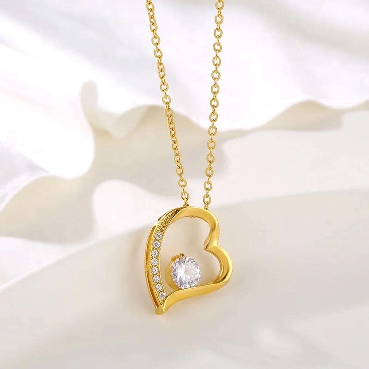 Heart Kette Gold K6270D