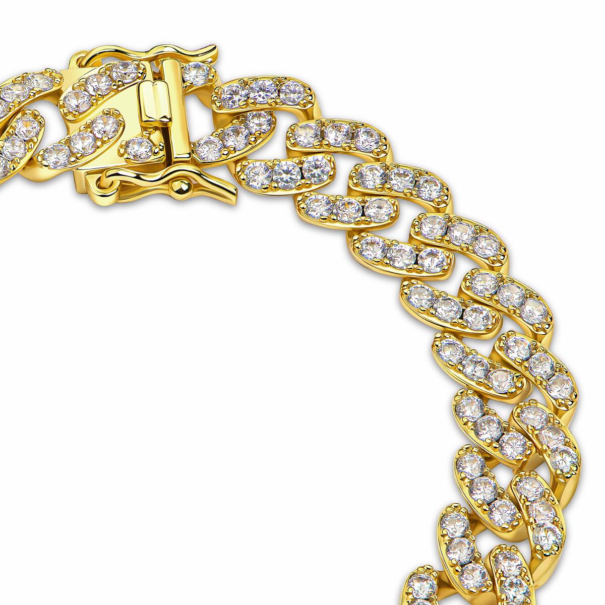 Diamonds Zirkonia Armband Gold B3374D