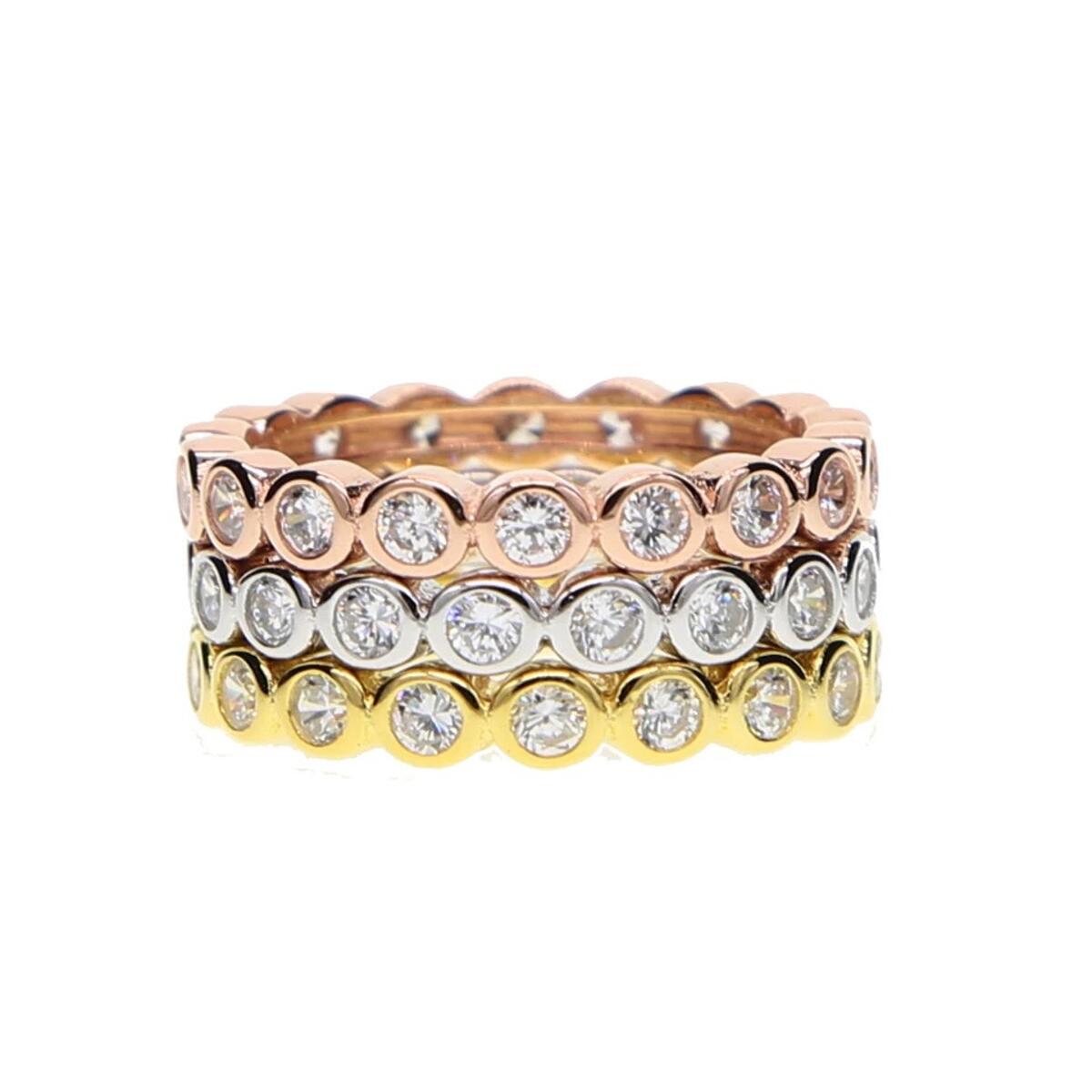 Sparkle Stones Ring Gold R5578D