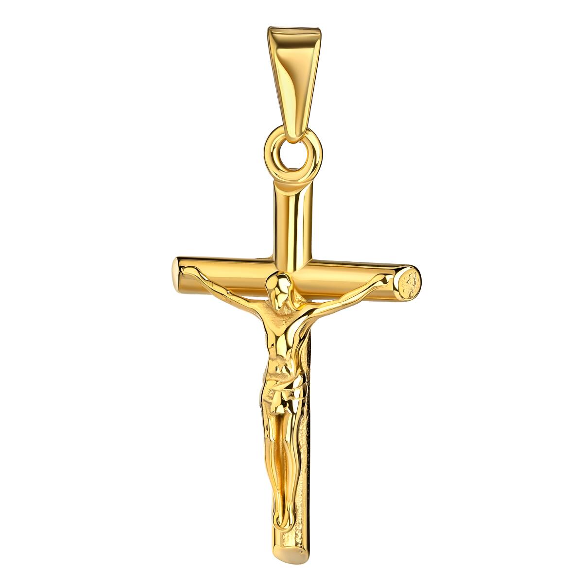 Safety Cross Kette Gold K6131D