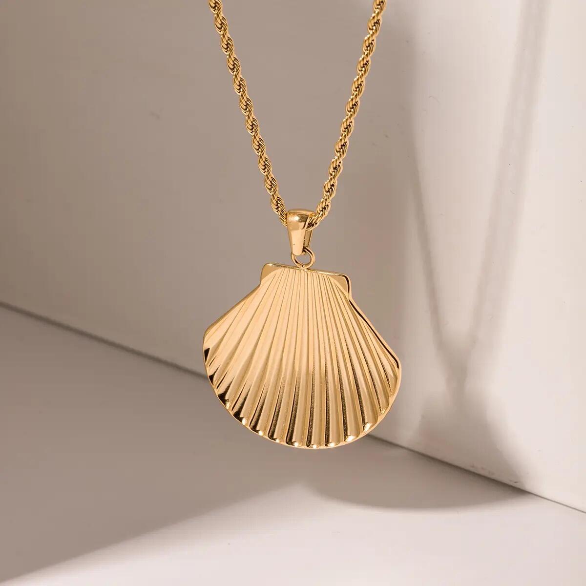 Sea Shell Kette Gold Silber K6286D