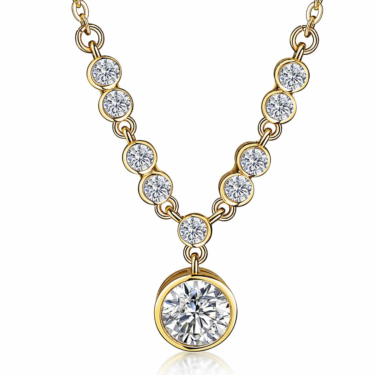 Sparkle Stones Kette Gold K3410D