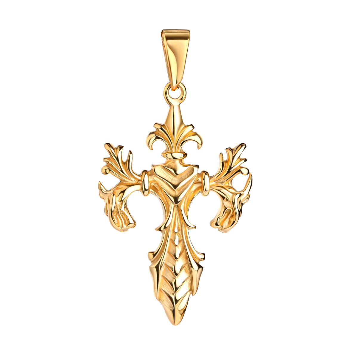 Dragon Cross Kette Gold K6119D