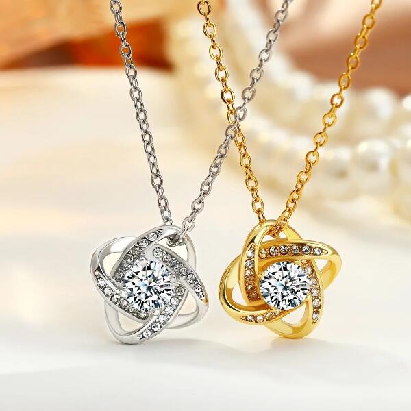 Flower Kette Gold Silber K6271D