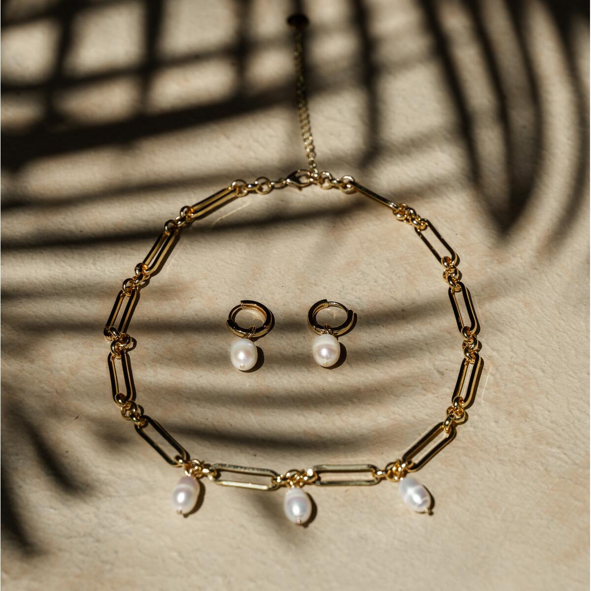 Pearl Trio Kette Gold K6238D