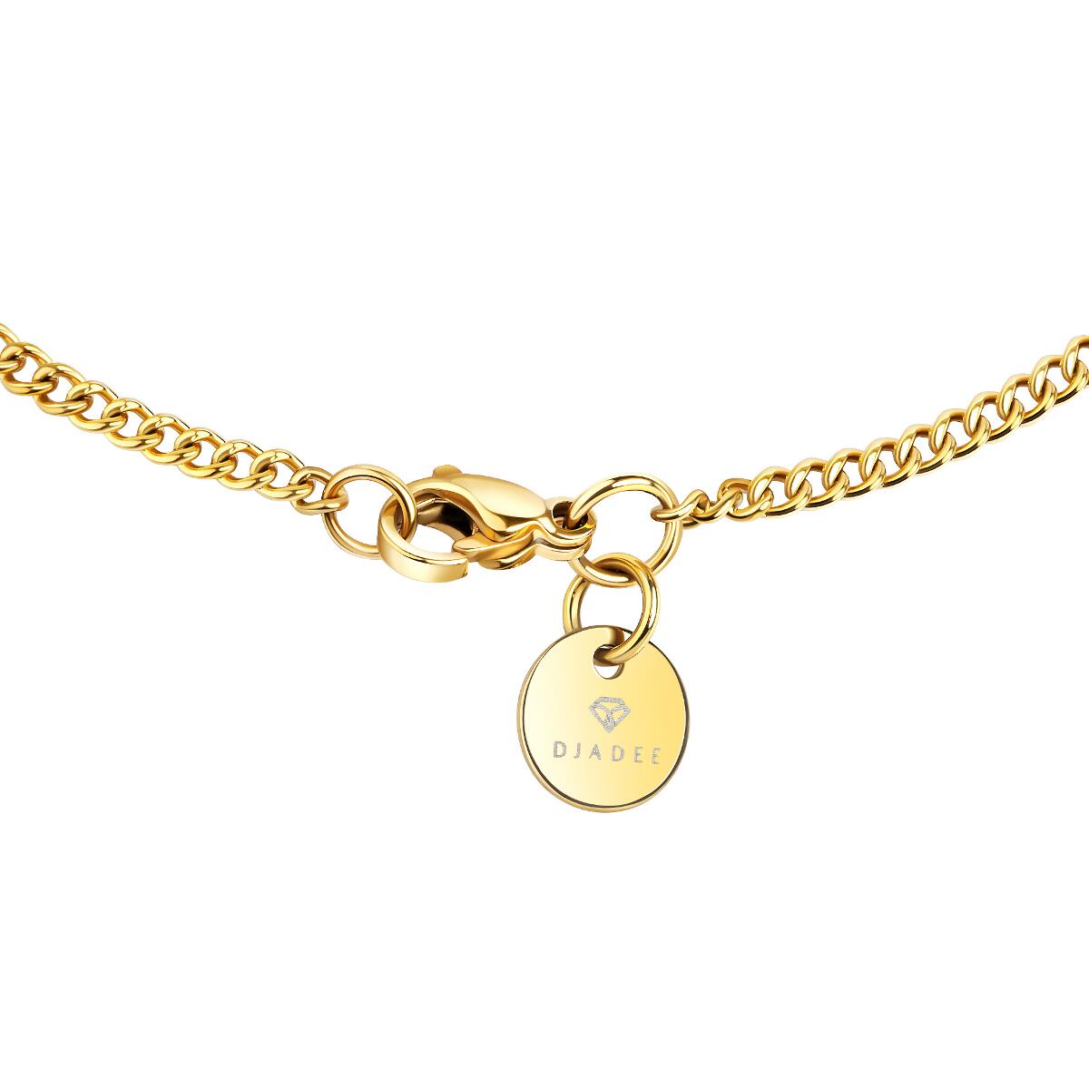 Flower Cross Kette Gold K6128D